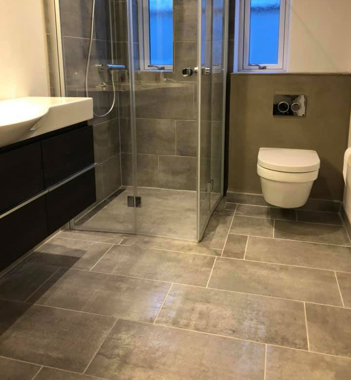 Renoveret badeværelse i Sønderborg